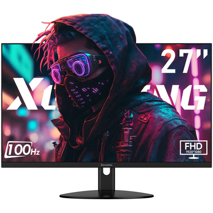 27-Inch Computer Monitor, 1080P 100Hz Gaming Monitor, FHD IPS Display (1920X1080P) PC Monitor for Home Office, Computer Monitor HDMI Display with Low Blue Light, Free Sync, VESA Compatible